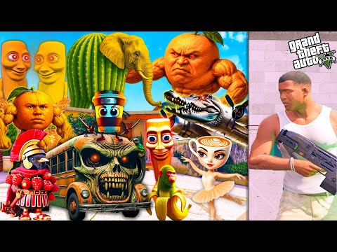 Franklin and Shinchan Playing Chupan Chupai With Ballerina Cappuccina & U DIN DIN DIN DUN IN GTA5