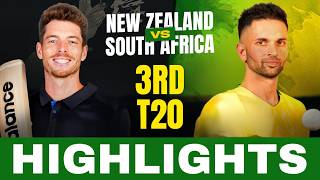 New Zealand vs South Africa | 3rd T20 Highlights | tapmad | SNC26