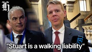 YouTube video thumbnail: "Stuart is a Walking Liability" – Chris Hipkins on NZ First Candidate Stuart Nash's Comments
