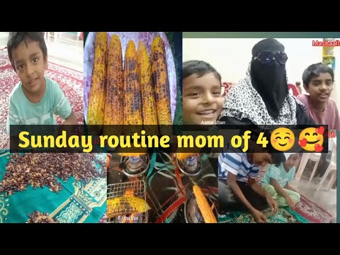 Sunday routine mom of 4|Afternoon to night routine | mom of 4 kids routine#vlog#food