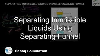 Separating Immiscible Liquids Using Separating Funnel