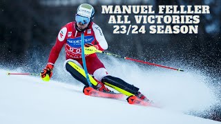 All Victories of Manuel Feller | Alpine Skiing Season 23/24