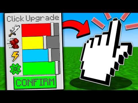 Minecraft Manhunt, But Every Click Upgrades...