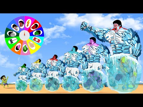 Family Team HULK VS Evolution and the power of Ice -1000 degrees Celsius : The limit of ice |Cartoon