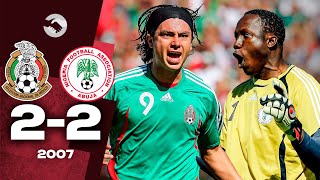 REMONTADA y DOBLETE de CACHO ⚽ México 2-2 Nigeria 🏟️ Amistoso 14/10/2007