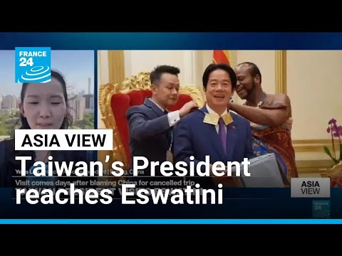 YouTube video thumbnail: Asia View: Taiwan’s President Reaches Eswatini After China-Linked Travel Hurdles