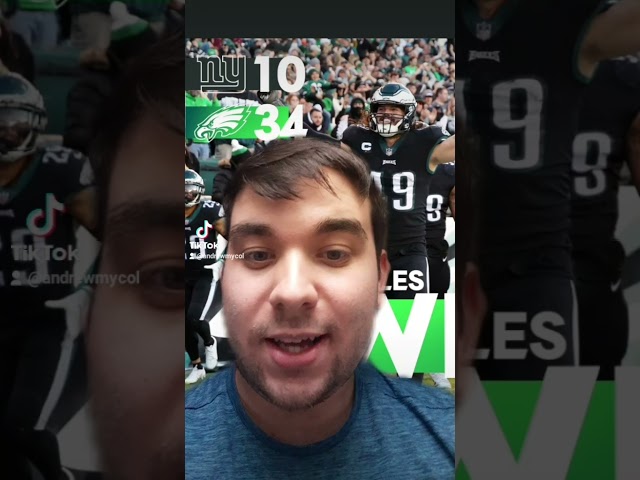 Philly Eagles Fan Reacts to 34-10 Victory Over New York Giants