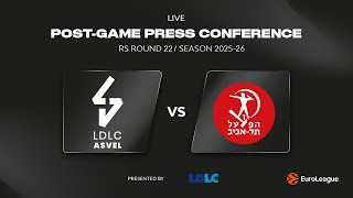 Press conference LDLC ASVEL vs Hapoël Tel Aviv