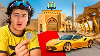 SOBREVIVI NA CIDADE MAIS RICA DO MUNDO COM 1 REAL
