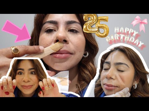 🎀MY BIRTHDAY GLOWUP 🫣| NAILS, EYEBROWS, MUSTACHE