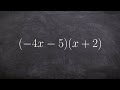Understanding the FOIL Method in Algebra