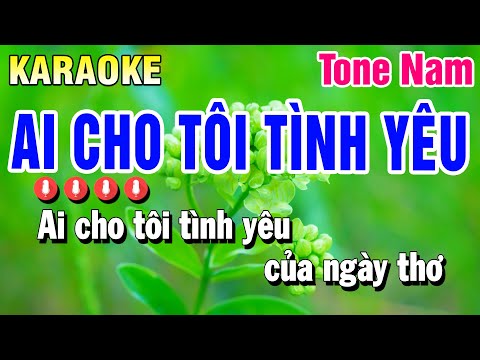 Karaoke Ai Cho Tôi Tình Yêu Nhạc Sống Tone Nam C#m | Beat Huỳnh Anh