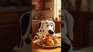 Собачка Бонна любит покушать 🍗 Пёся воришка! #ЖилаБылаЦаревна #shorts #ии #ai