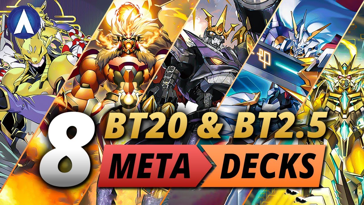 TOP 8 BEST META DECKS!!! BT20 & BT2.5 Post Ban-List Format 2025!  | Digimon Card Game & TCG