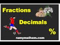 Converting Fractions, Decimals, and Percents