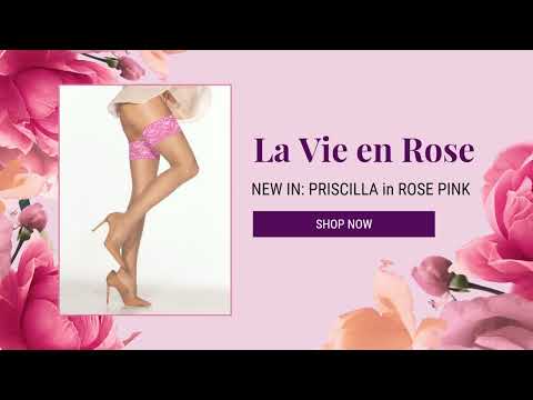 New Arrival: PRISCILLA Rose Pink Lace Top Band in Hazelnut - these thigh highs really do stay up