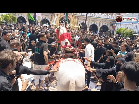 11 Mahorram Dargah Hazrat Abbas Juloos Lucknow 7/7/2025 1447 Manzare Karbala Iraq Ya Abbas Ya Sakina