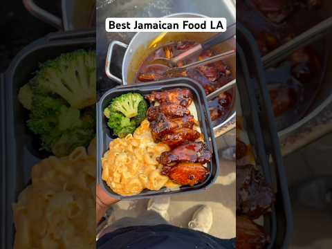 Trying the best Jamaican food in LA PT.1📍Tevs Family Kitchen #jamaicanfood #food #la #oxtail