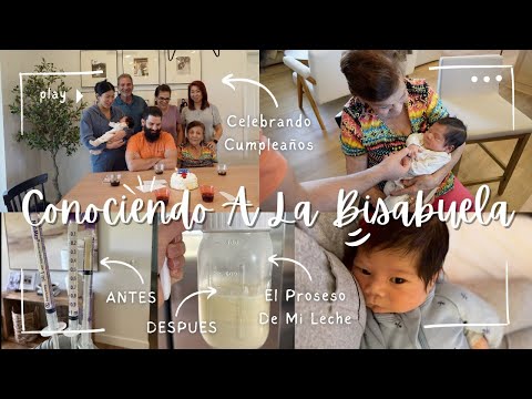 Mi Producción De Leche Materna + Conociendo A Su Bisabuela + Celebrado El Cumpleaños De Mi Esposo