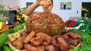 กินซุปมะเขือเผ็ดๆ‼️หมูทอด ชะอม ผักมาเป็นสวนแซ่บๆจ้า