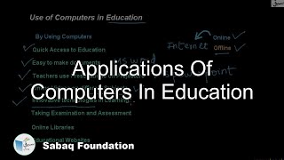 Applications Of Computers In Education