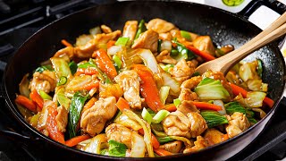 Tender and Juicy Chicken Stir Fry with Cabbage | Quick One-Pan Dinner