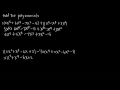 Adding and Subtracting Polynomials Mastery