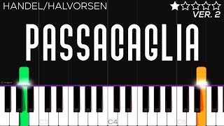 Passacaglia - Handel/Halvorsen | EASY Piano Tutorial