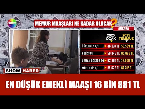 Memur ve emekli maaşı belli oldu