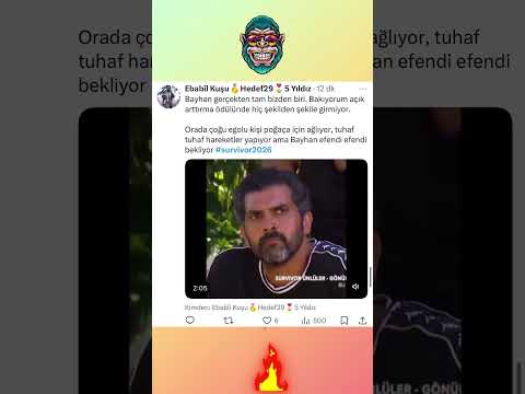 SURVİVOR BAYHAN HAKKINDA #survivor2026 #survivor #bayhan