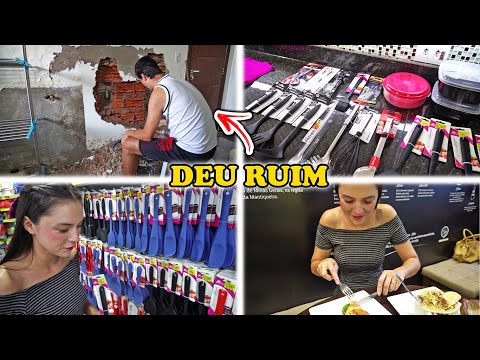 MARIDO QUEBROU TUDO | PROBLEMA NA CASA NOVA | COMPRANDO PRESENTES