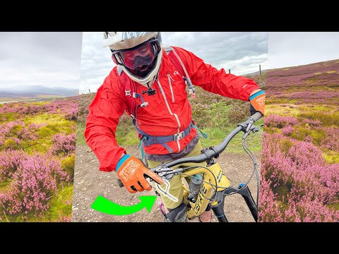 OF COURSE a zip tie will work as a brake lever! | Mountain Biking The Golfie, Scotland