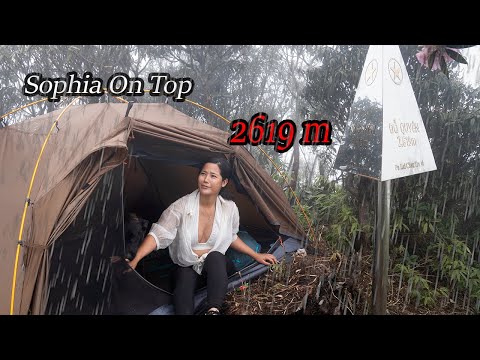 60 days around vietnam #9 - HIKING, CLIMBING, OVERNIGHT ON TOP - HAIL at 5am is SCARY