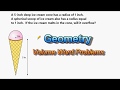 Volume Calculations of Cones and Spheres