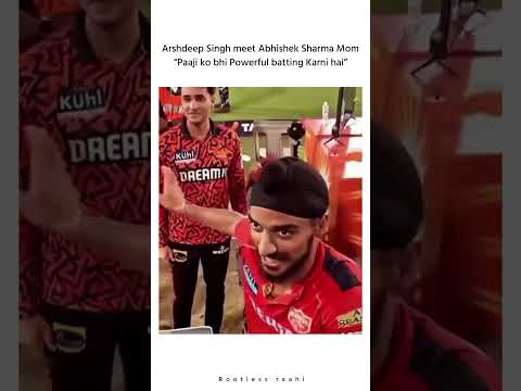 Arshdeep Singh meet Abhishek Sharma mother at IPL 2025 #short #viral #cricketbuzz #srhvspbks