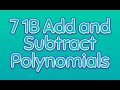 Adding and Subtracting Polynomials Explained