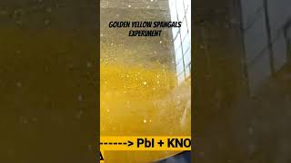 chemistry practical | golden yellow spangles experiment | inorganic qualitative analysis