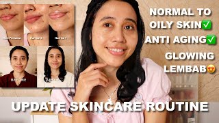 UPDATE SKINCARE ROUTINE PAGI DAN MALAM 🙌🏻 | KULIT LEMBAB GLOWING + BYE JERAWAT | Maria Soelisty