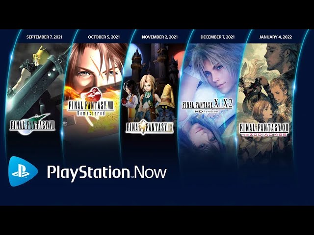 5 Final Fantasy Games Coming to PS Now September 2021 -January 2022