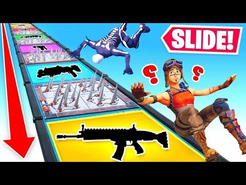 ich HACKE in SLIDE 4 LOOT in Fortnite!