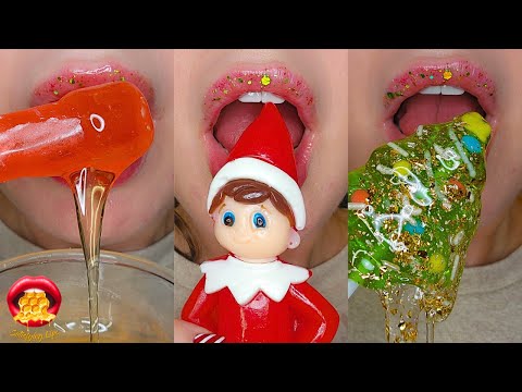 CHRISTMAS! Satisfying ASMR Festive Eating Mukbang 먹방