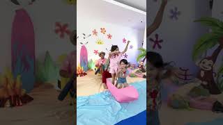 LEIKA JOIN TREND PACU JALUR, RUBAH RUMAH JADI PANTAI BAGUS BANGET 😍 #leika #shorts #viral