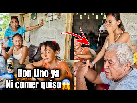 Don lino asta ni comer quiso después que dijera. Doña michi se va a meter a los cañales a hacer tuxy