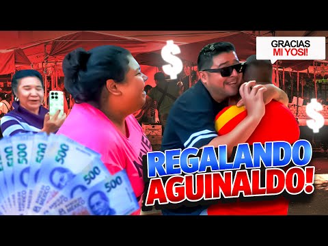 REPARTIENDO AGUINALDOS EN EL TIANGUIS MÁS GRANDE DE CULIACÁN