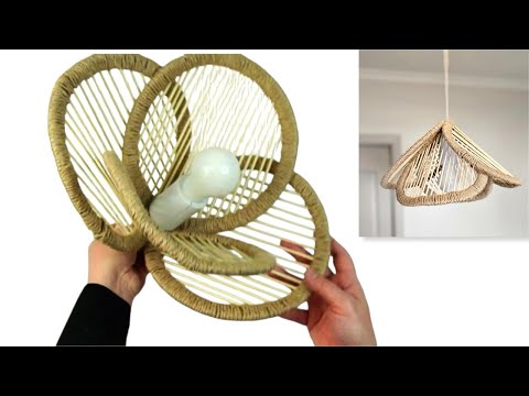 DIY Jute Rope Lamp  Anyone Can Try!