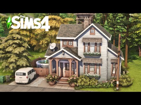 House For A Small Family with Basement | No CC | The Sims 4