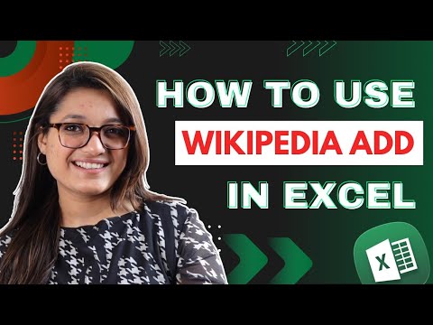 How to Use Wikipedia ADD IN & Other ADD IN Function in Excel | CA Agrika Khatri