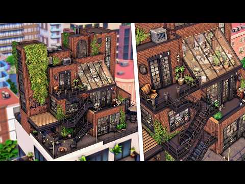 Artist's Penthouse Apartment | The Sims 4 Artist Studio Kit Speed Build