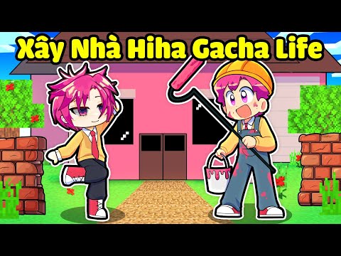 HIHA XÂY NHÀ CHO HIHA GACHA LIFE TẠI LÀNG HIHA AUT TRONG MINECRAFT*XÂY NHÀ CHO HIHA GACHA LIFE 🤩🥰