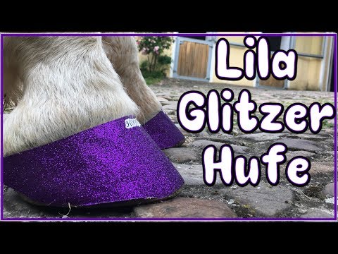 Escada bekommt lila Glitzer Hufe ♥